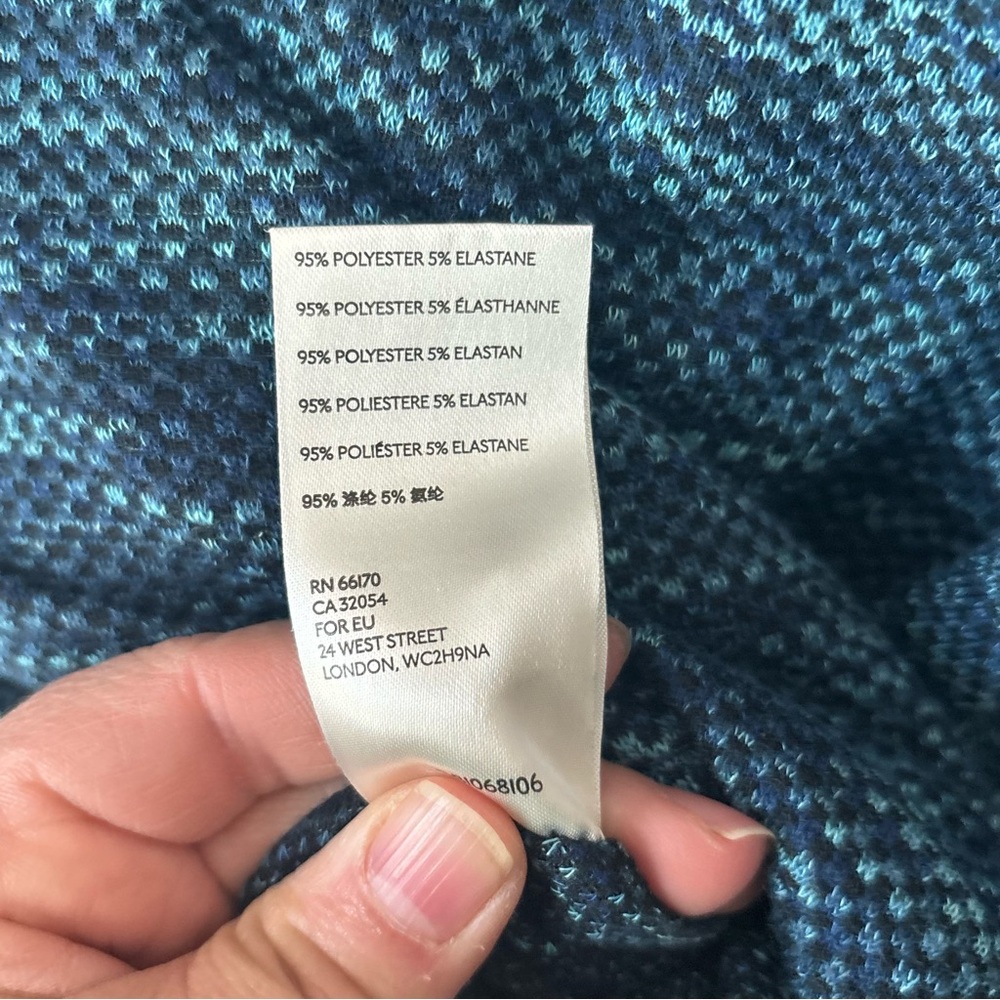 We the Free by Free People Sunny Days Space-Dye Turtleneck Sweater Blue Sz Small - Picture 9 of 10